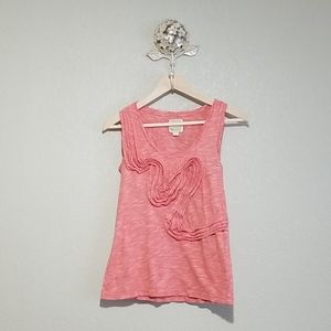 Little yellow button Anthropologie  small tank top